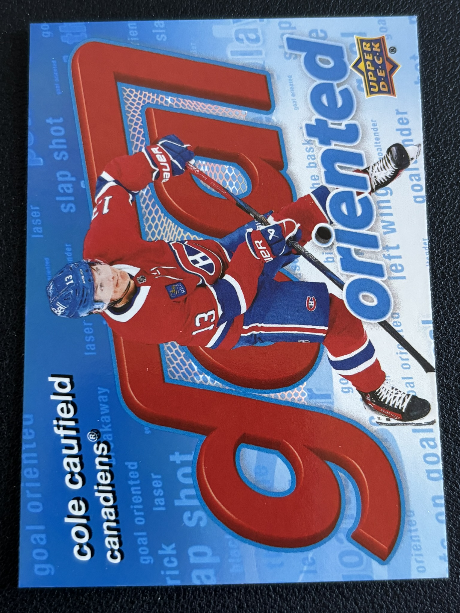2025-26 Upper Deck Series 1 — Cole Caufield · Goal Oriented · #GO-16
