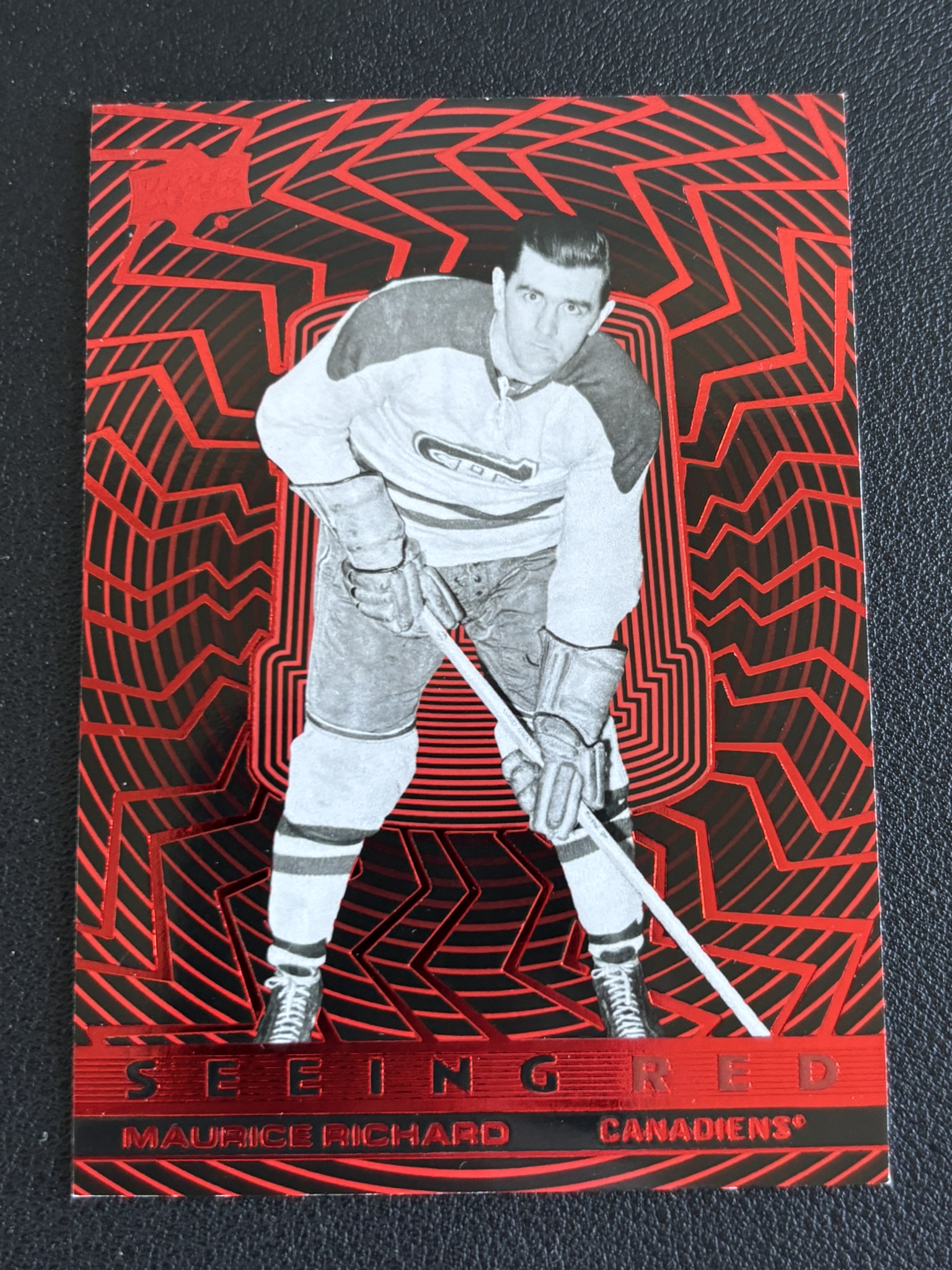 2023-24 Upper Deck Extended Series — Maurice Richard · Seeing Red · #SR-85