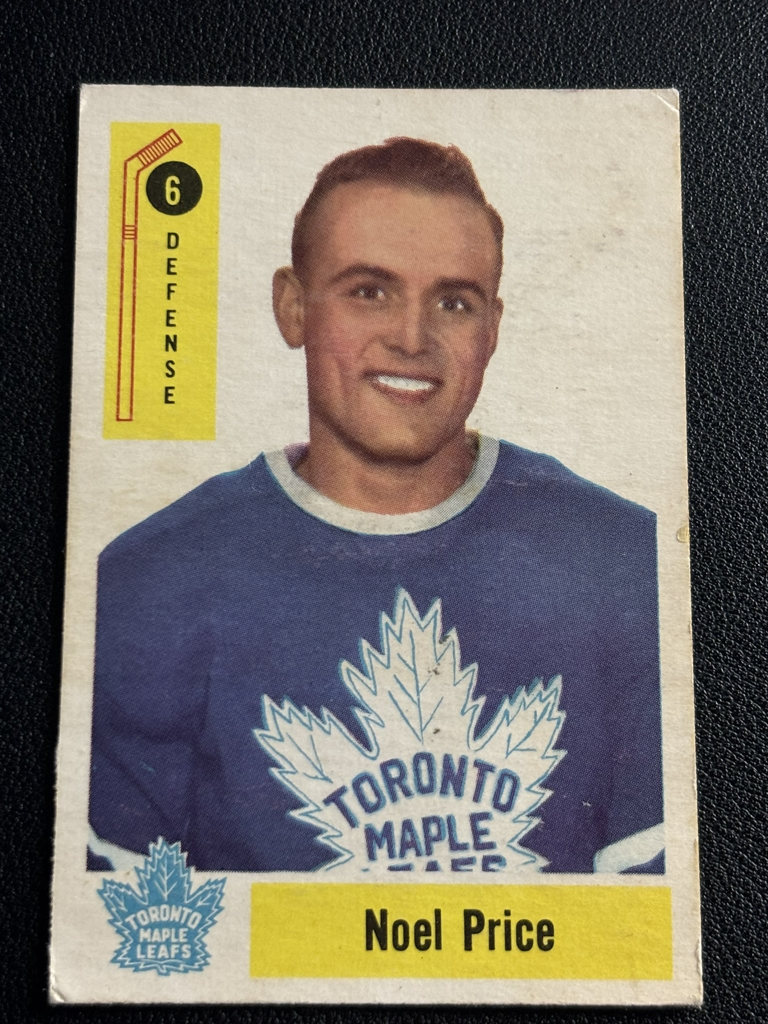 1958-59 Parkhurst Base — Noel Price · #6 RC · #6