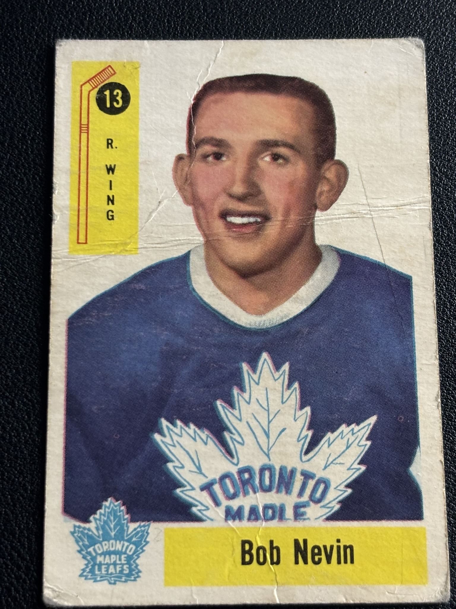 1958-59 Parkhurst Base — Bob Nevin · RC #13 · #13