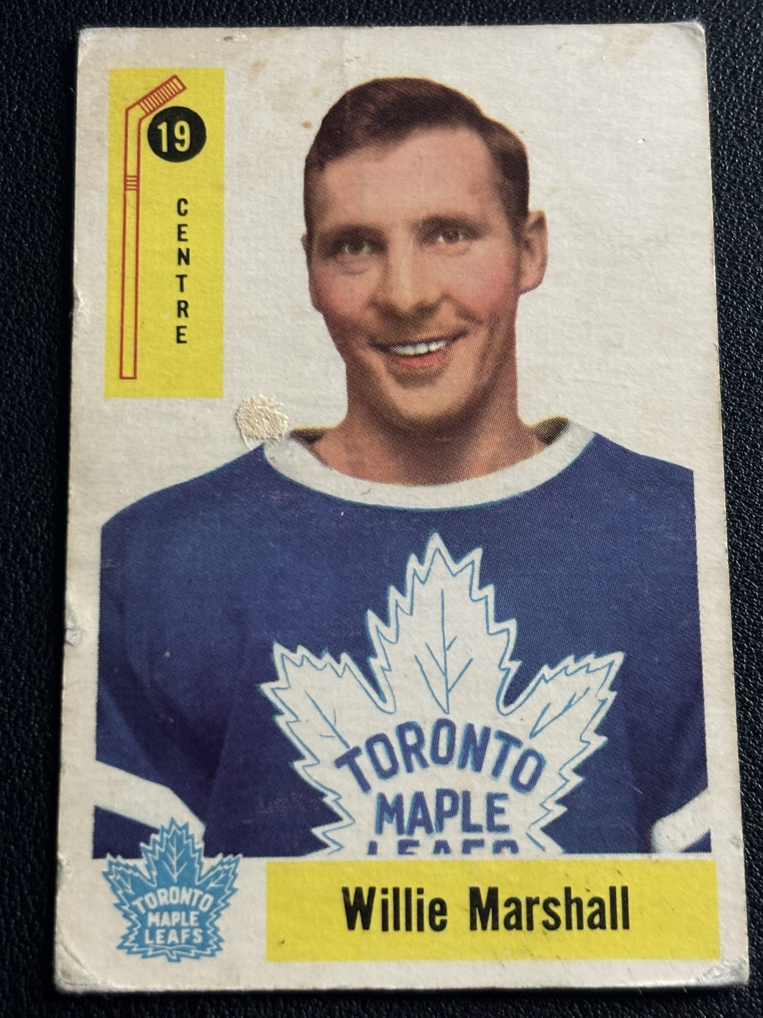 1958-59 Parkhurst Base — Willie Marshall · #19 · #19