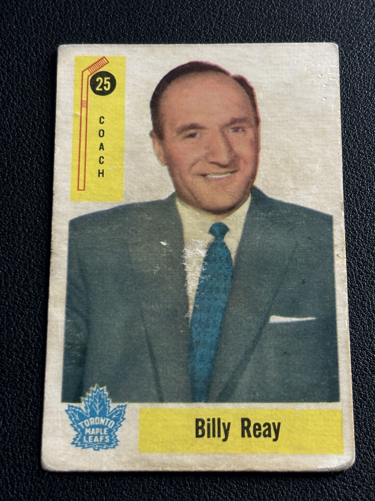 1958-59 Parkhurst Base — Billy Reay · Co #25 · #25