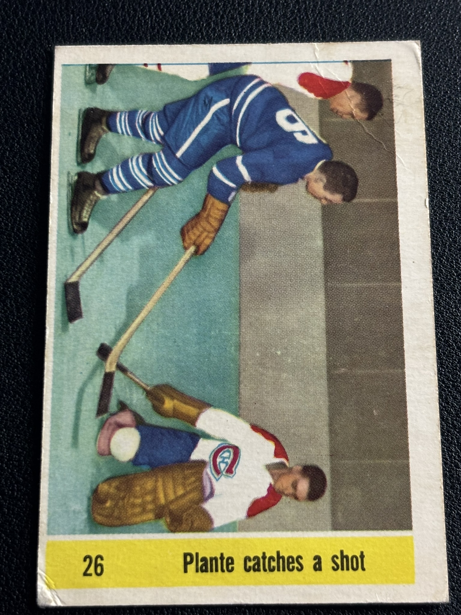 1958-59 Parkhurst Base — Jacques Plante · Catches A Shot #26 · #26