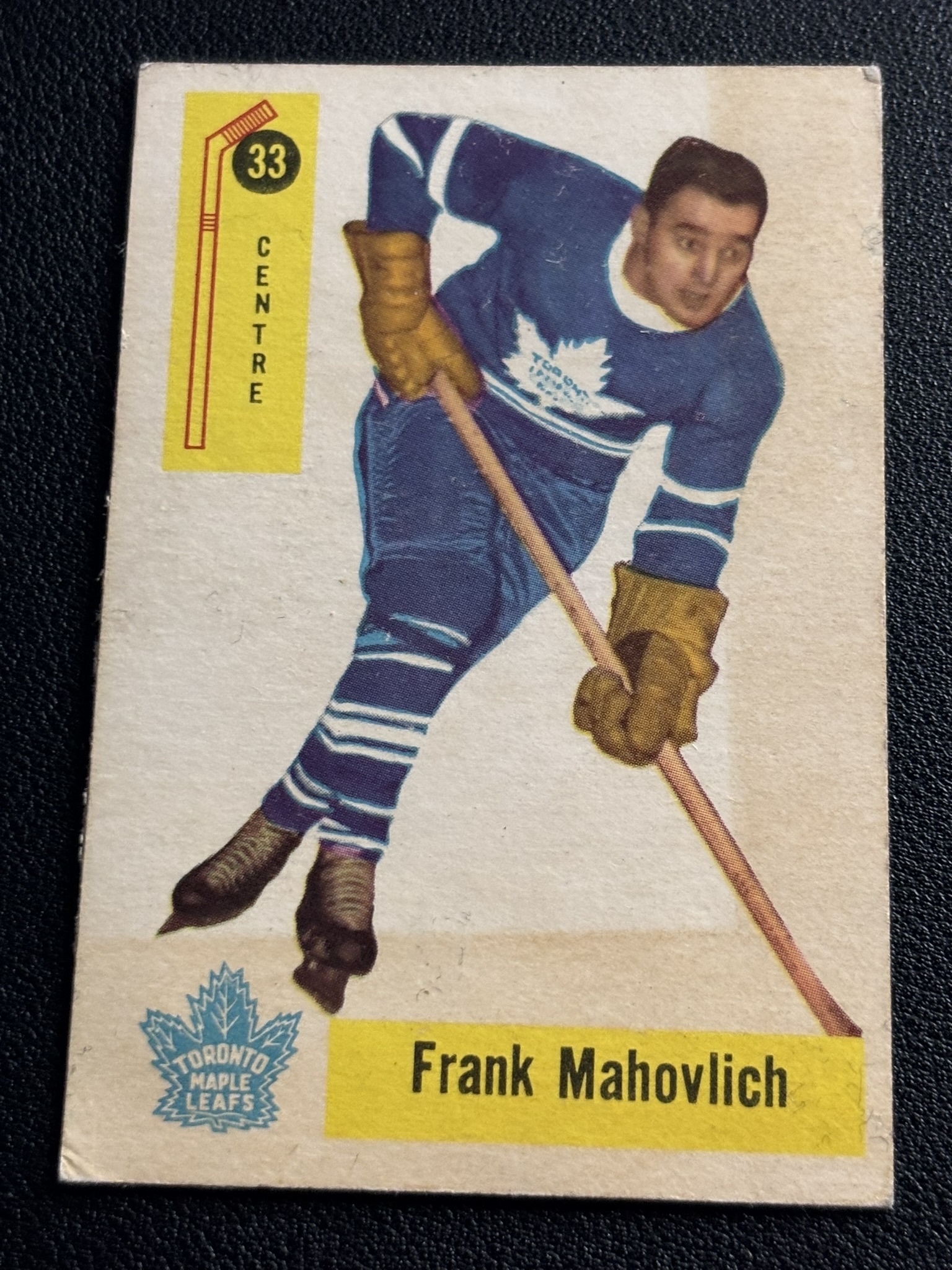 1958-59 Parkhurst Base — Frank Mahovlich · #33 · #33