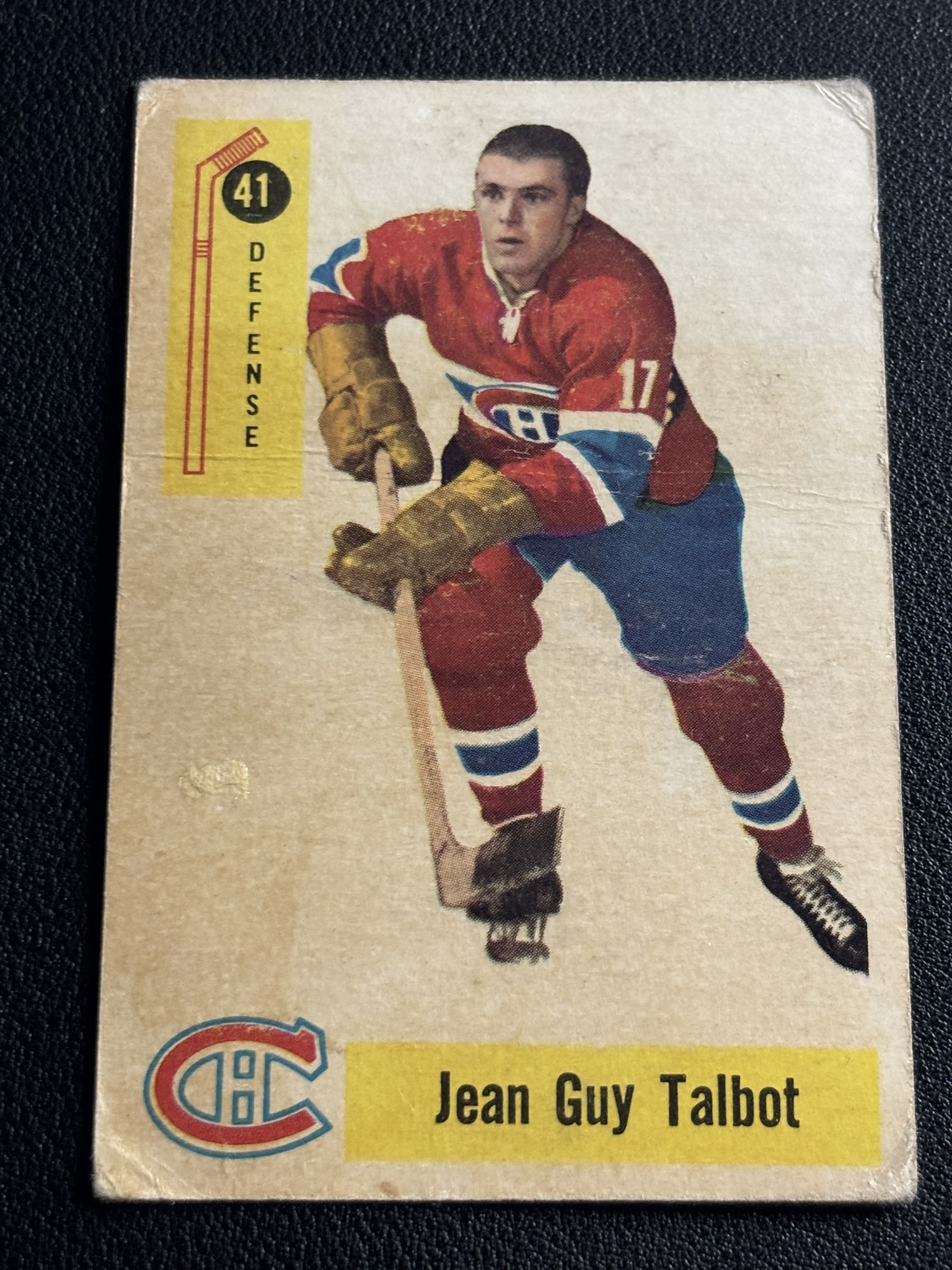 1958-59 Parkhurst Base — Jean Guy Talbot · #41 · #41