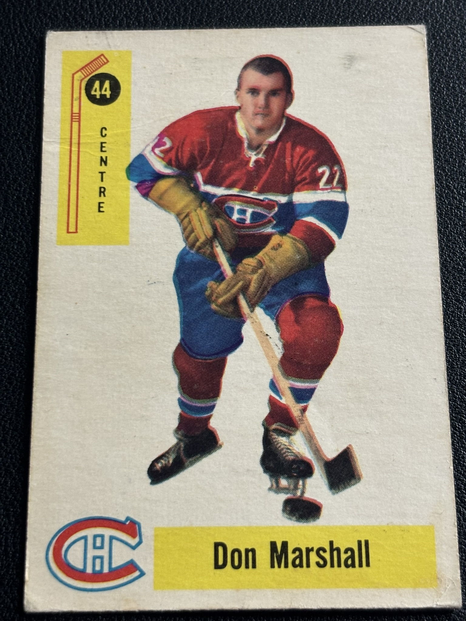 1958-59 Parkhurst Base — Don Marshall · #44 · #44 — Recto