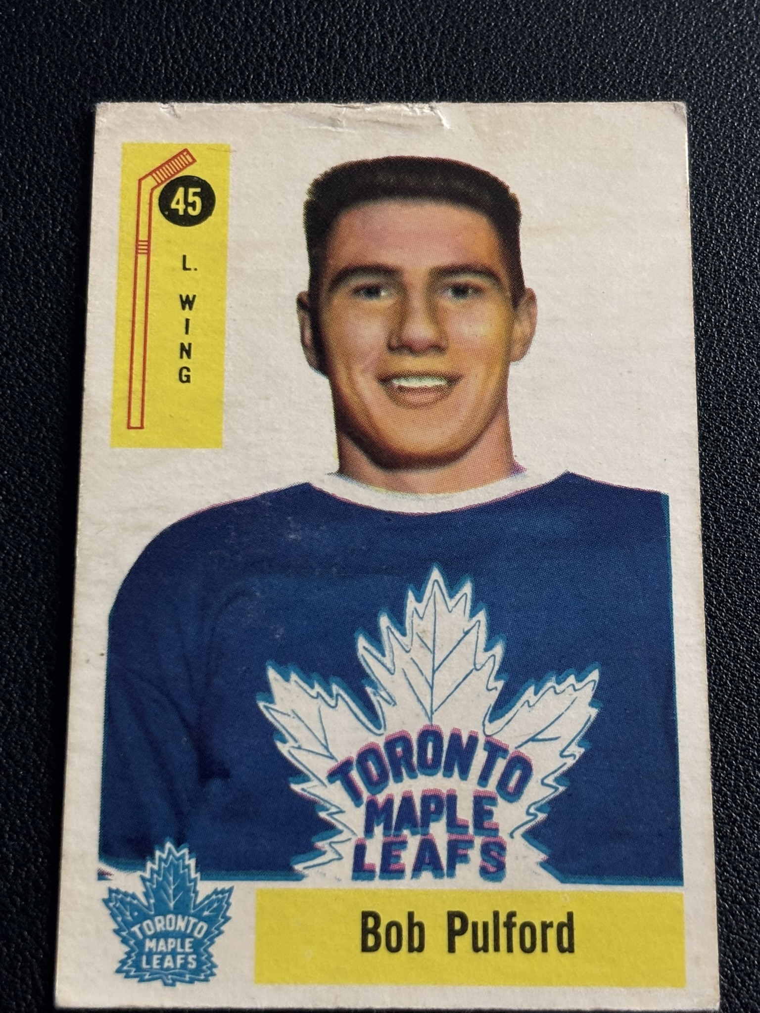 1958-59 Parkhurst Base — Bob Pulford · #45 · #45