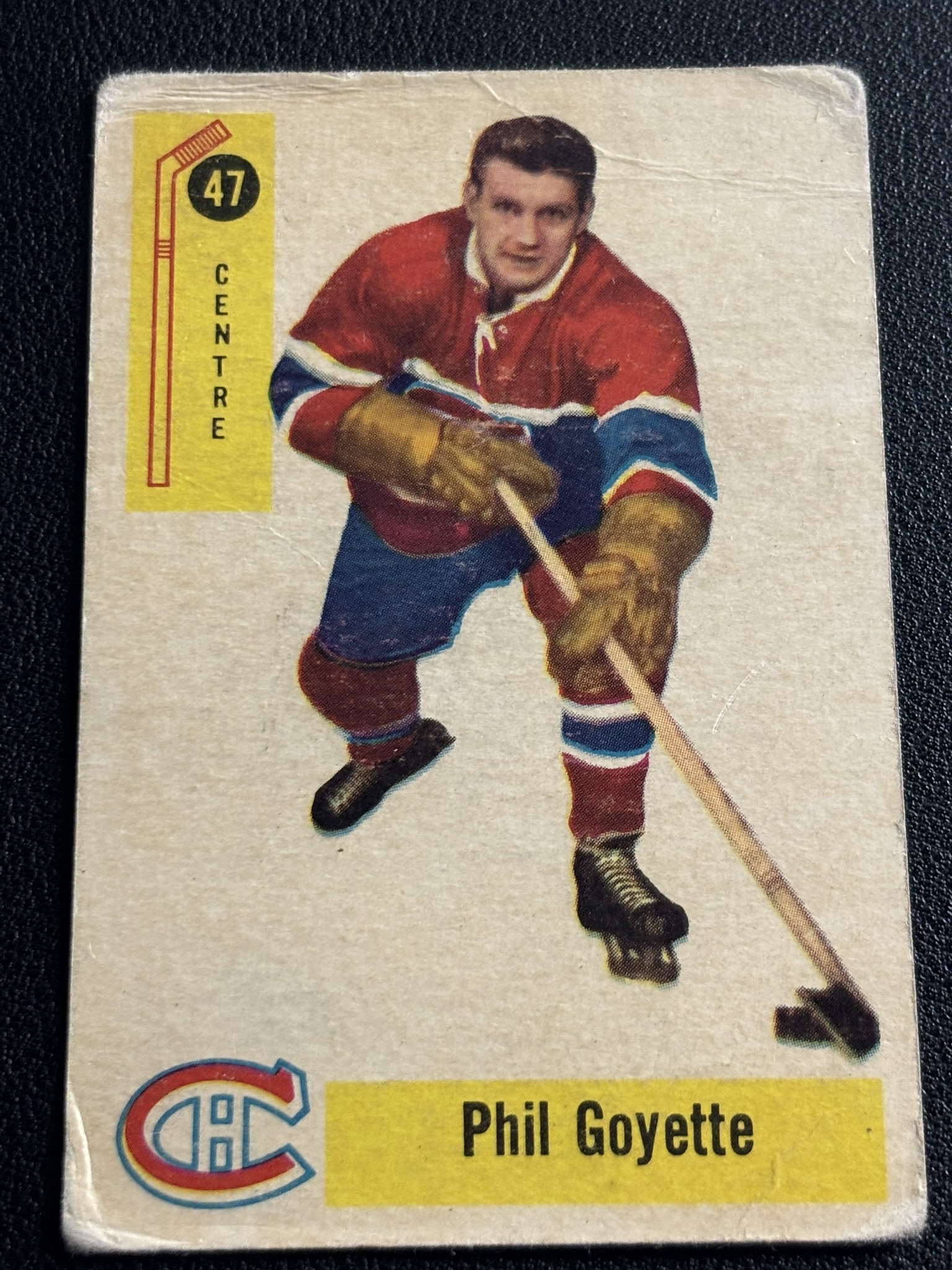 1958-59 Parkhurst Base — Phil Goyette · #47 · #47