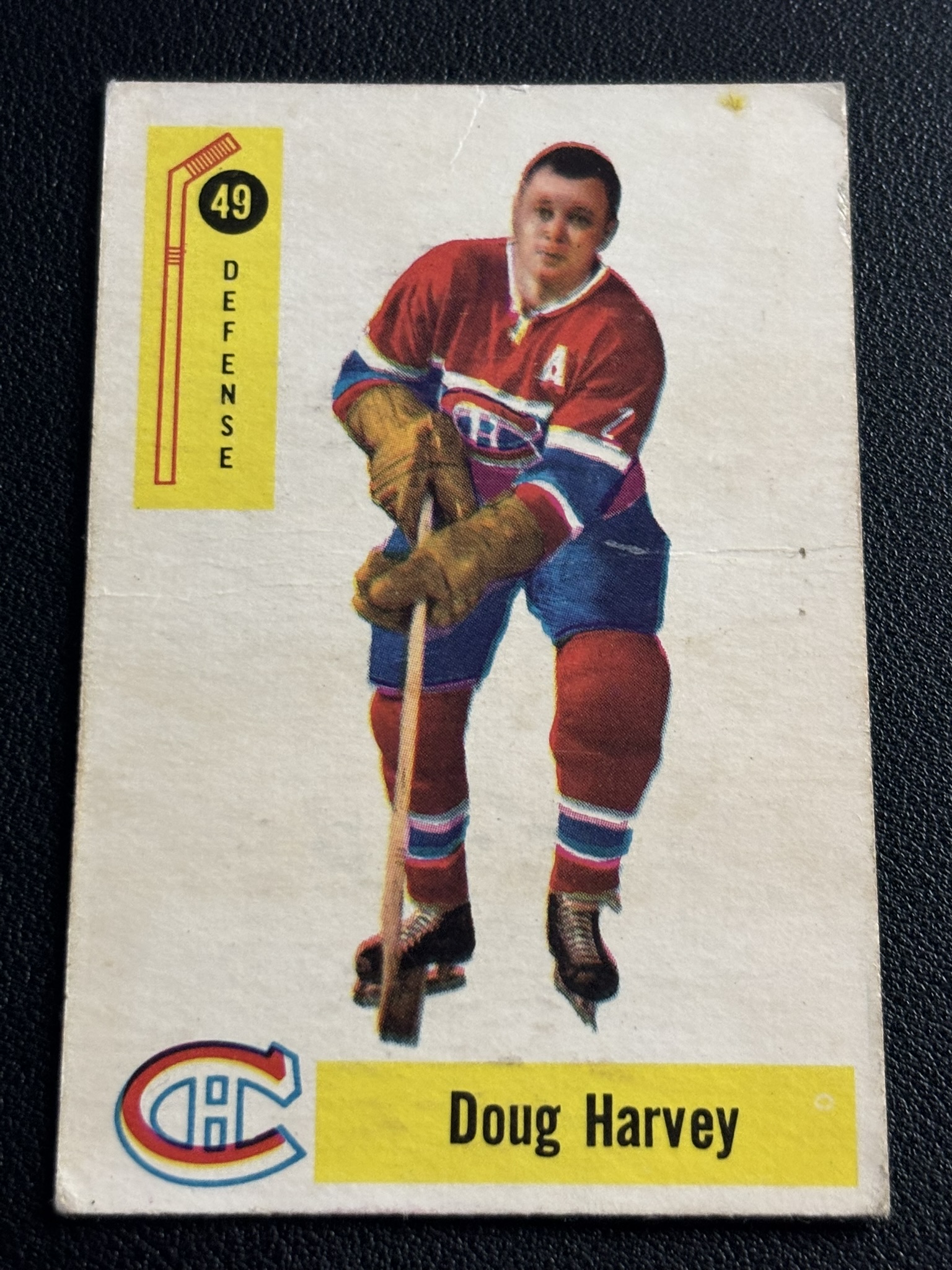 1958-59 Parkhurst Base — Doug Harvey · #49 · #49